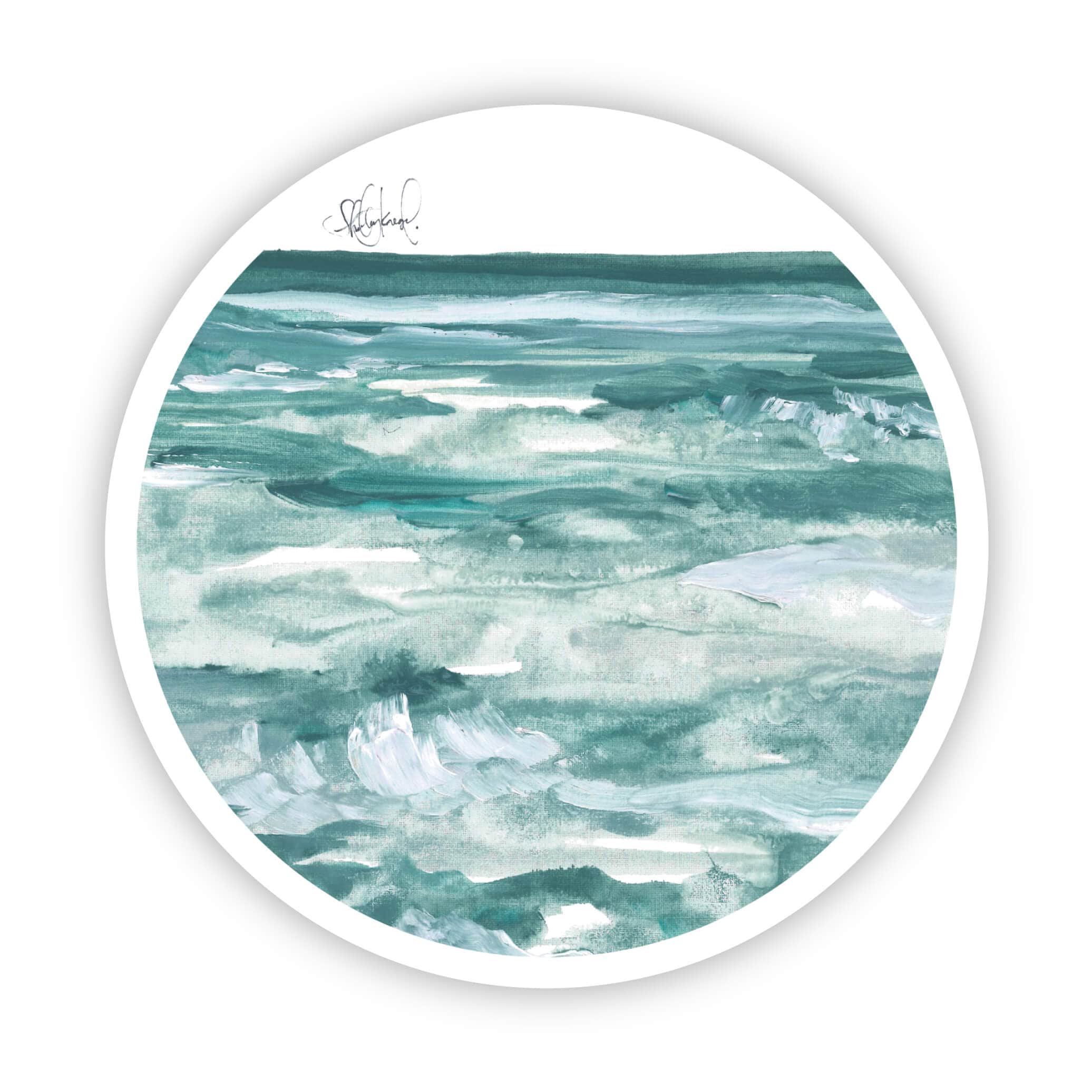  Ocean watercolor sticker、mySite、ghnorth