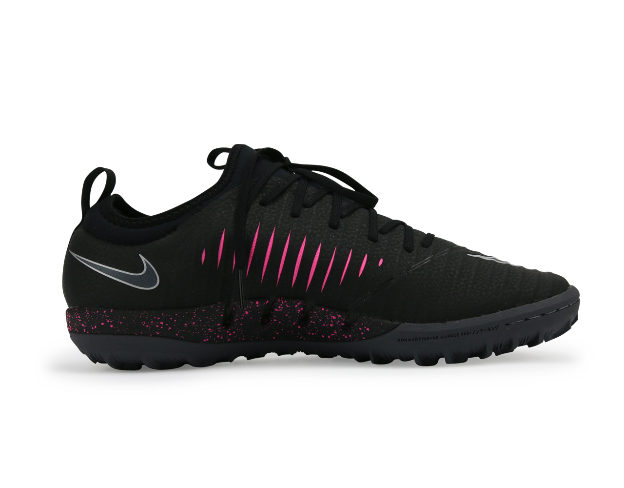 Nike Men's MercurialX Finale II Turf Soccer Shoes Black Pink/Blast Gum/Light Brown、mySite、noshort