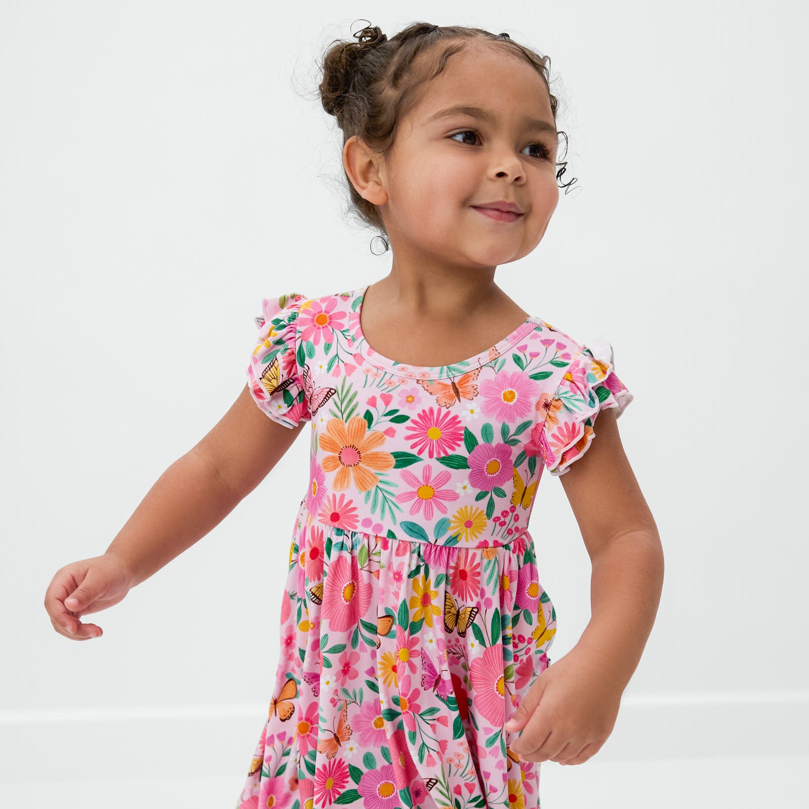 Butterfly Blooms Flutter Twirl Dress with Bodysuit、mySite、g9winljtr