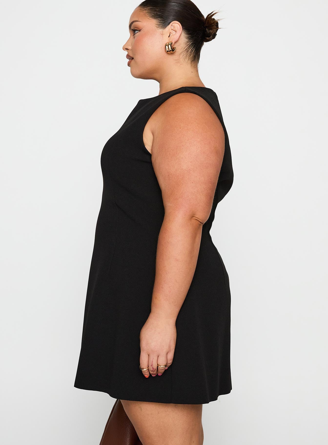 Anse Mini Dress Black Curve、mySite、solidvoid