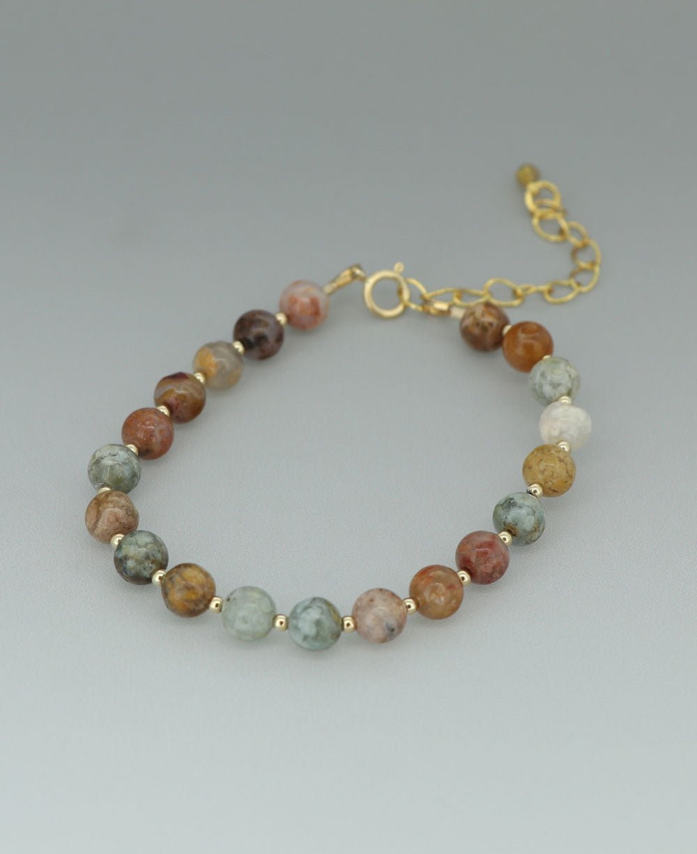 Gemstone Wrist Mala Bracelet, 20 Beads、mySite、topwebapps