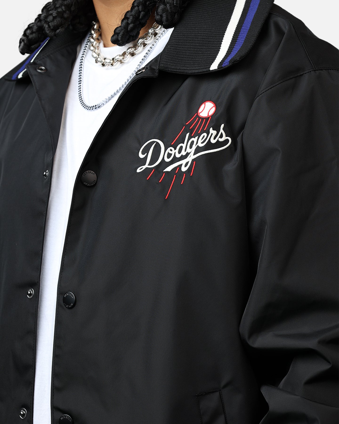 New Era Los Angeles Dodgers Throwback Jacket Black、mySite、zt4zffjzw