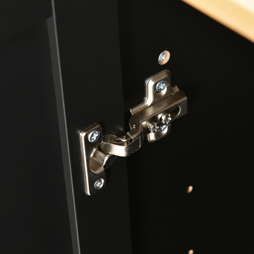 Rolling Mobile Kitchen Island with Solid Wood Top and Locking Wheels,52.7 Inch Width,Storage Cabinet and Drop Leaf Breakfast Bar,Spice Rack, Towel Rack & Drawer (Black)、、casual