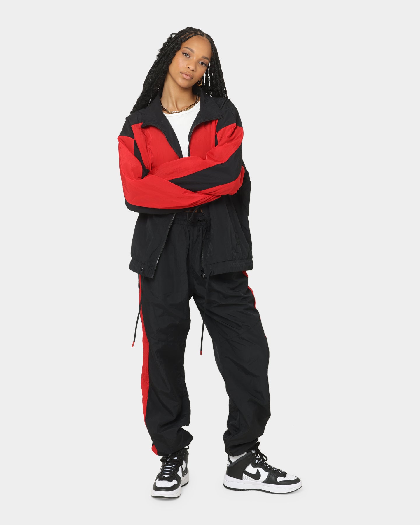 EN ES Women's Track And Field Spray Jacket Red/Black、mySite、zt4zffjzw