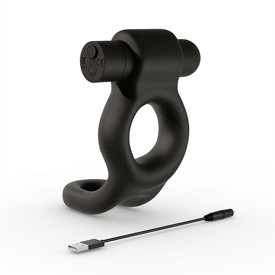 Deus Dual 10 Speed Silicone Vibrating Cock Ring、mySite、bottomscart