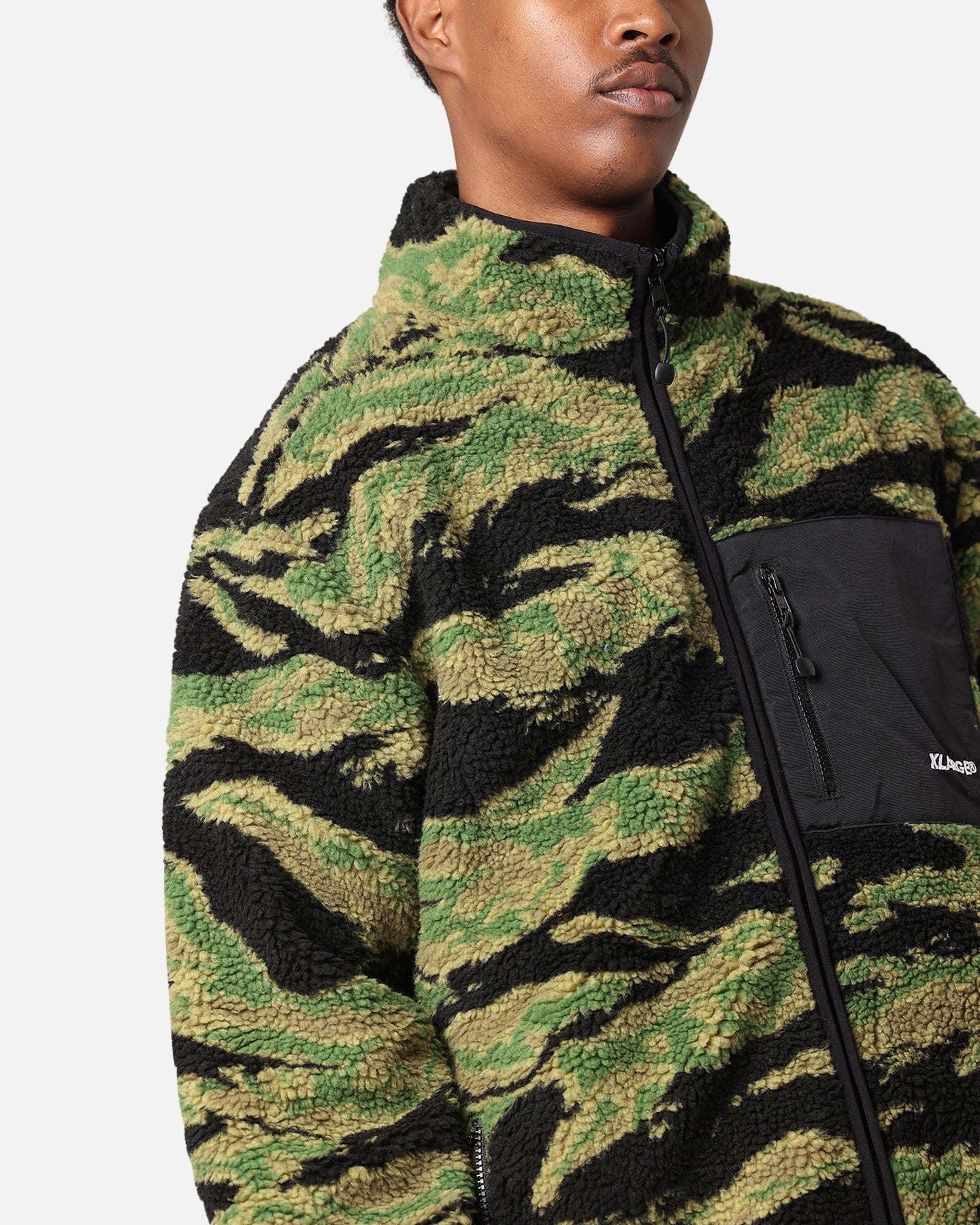 X-Large Reversible Sherpa Jacket Black/Camo、mySite、zt4zffjzw