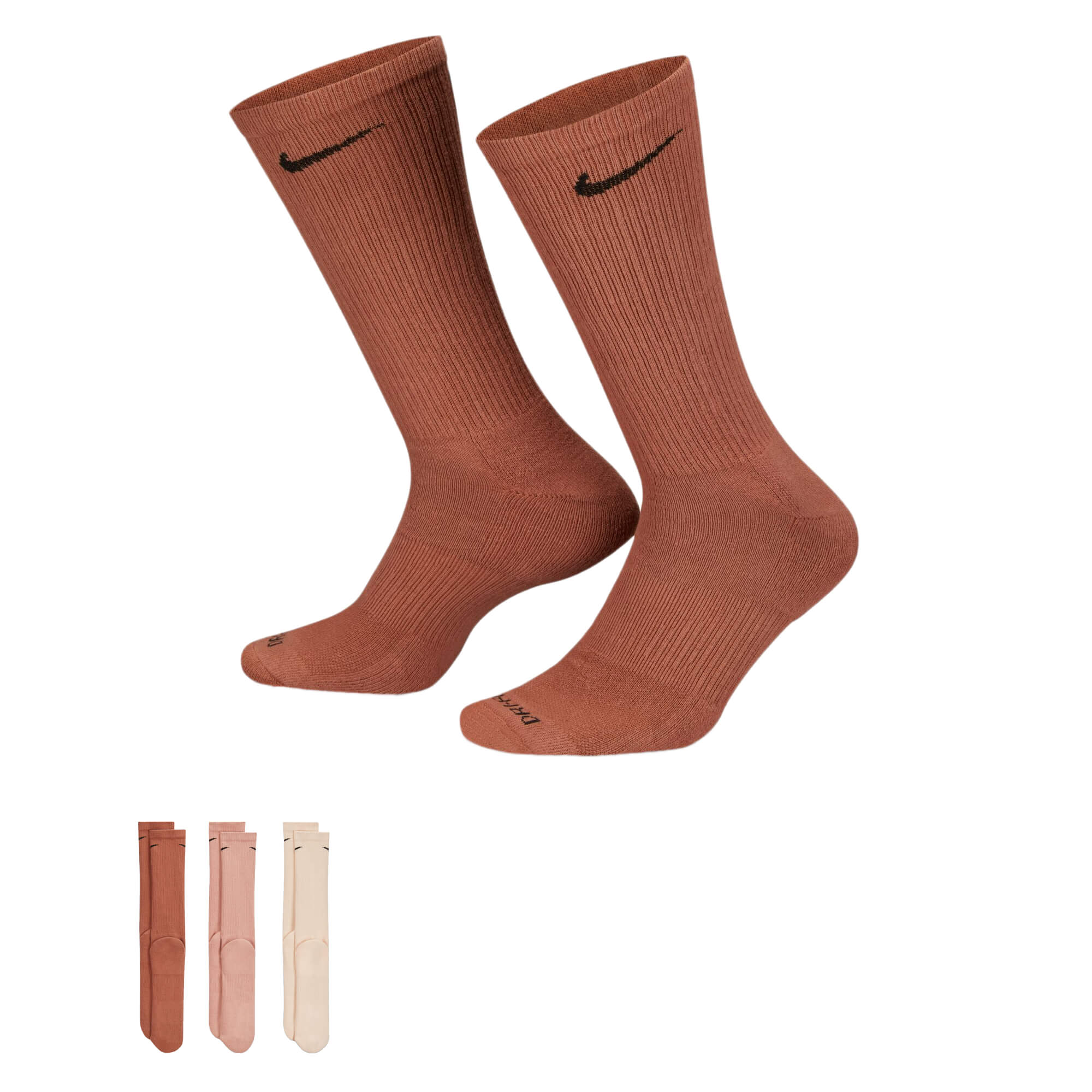 Nike Everyday Plus Cushioned Socks 3 Pack Multi-Color、mySite、noshort
