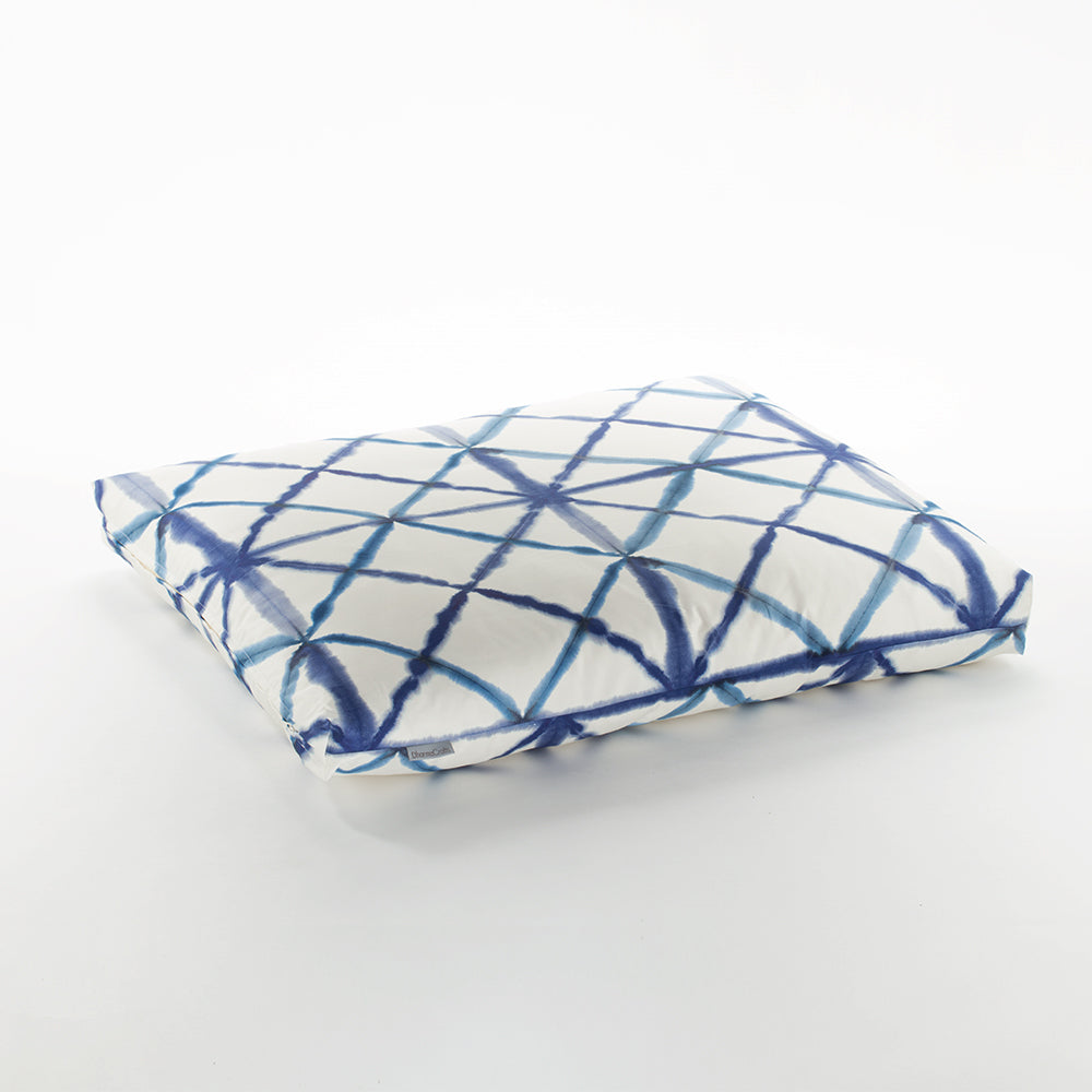 Blue Watercolor Geometric Print Zabuton - COVER ONLY、mySite、topwebapps