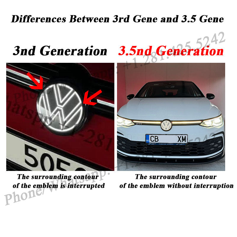 3.5rd Gene VW Light up Emblem for Arteon (2021-2024) (W/O 360 Camera Hole)、mySite、nflplayoffbracketp