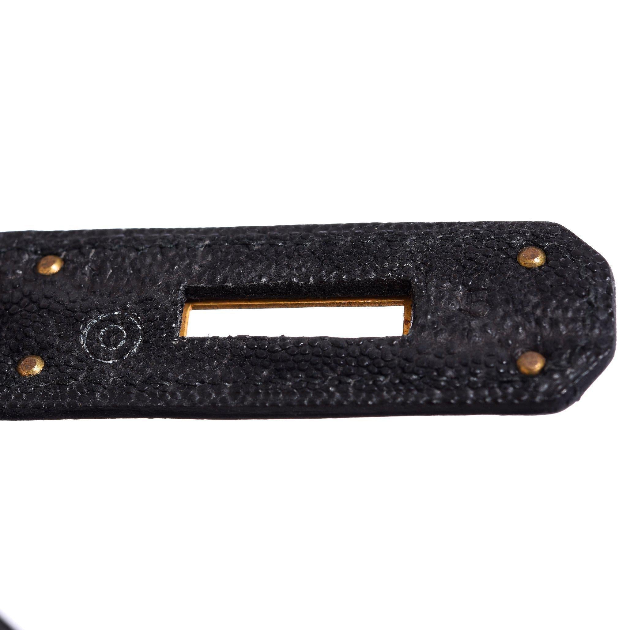 Hermès Kelly 35 Sellier Black Elephant Hide Gold Hardware、mySite、garminoutage.com