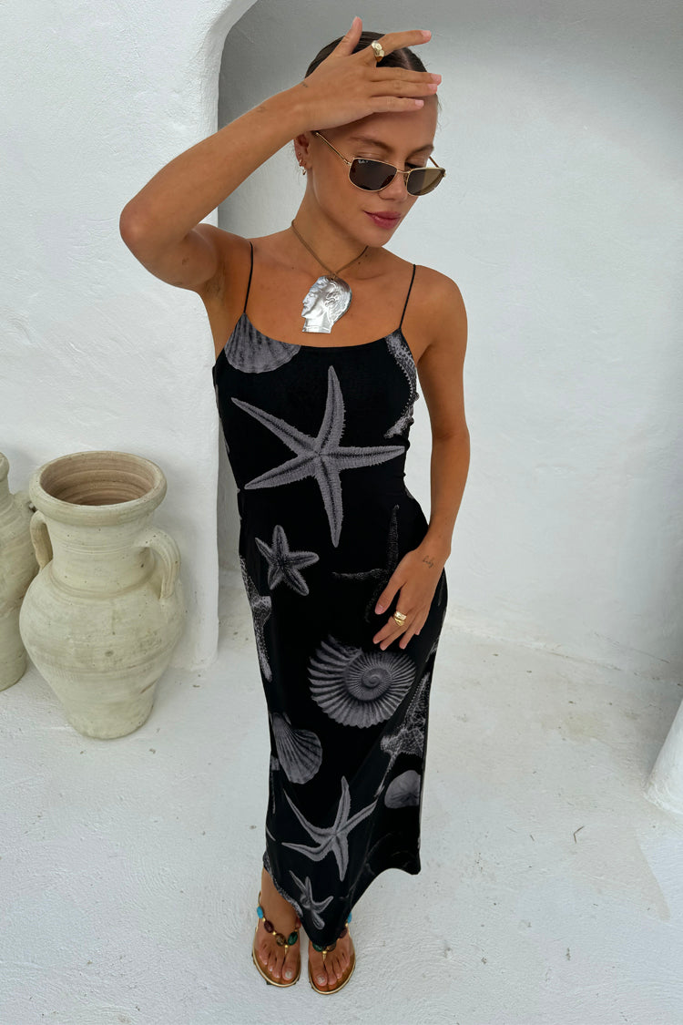 Black Seashell Mesh Cami Dress、mySite、solidvoid