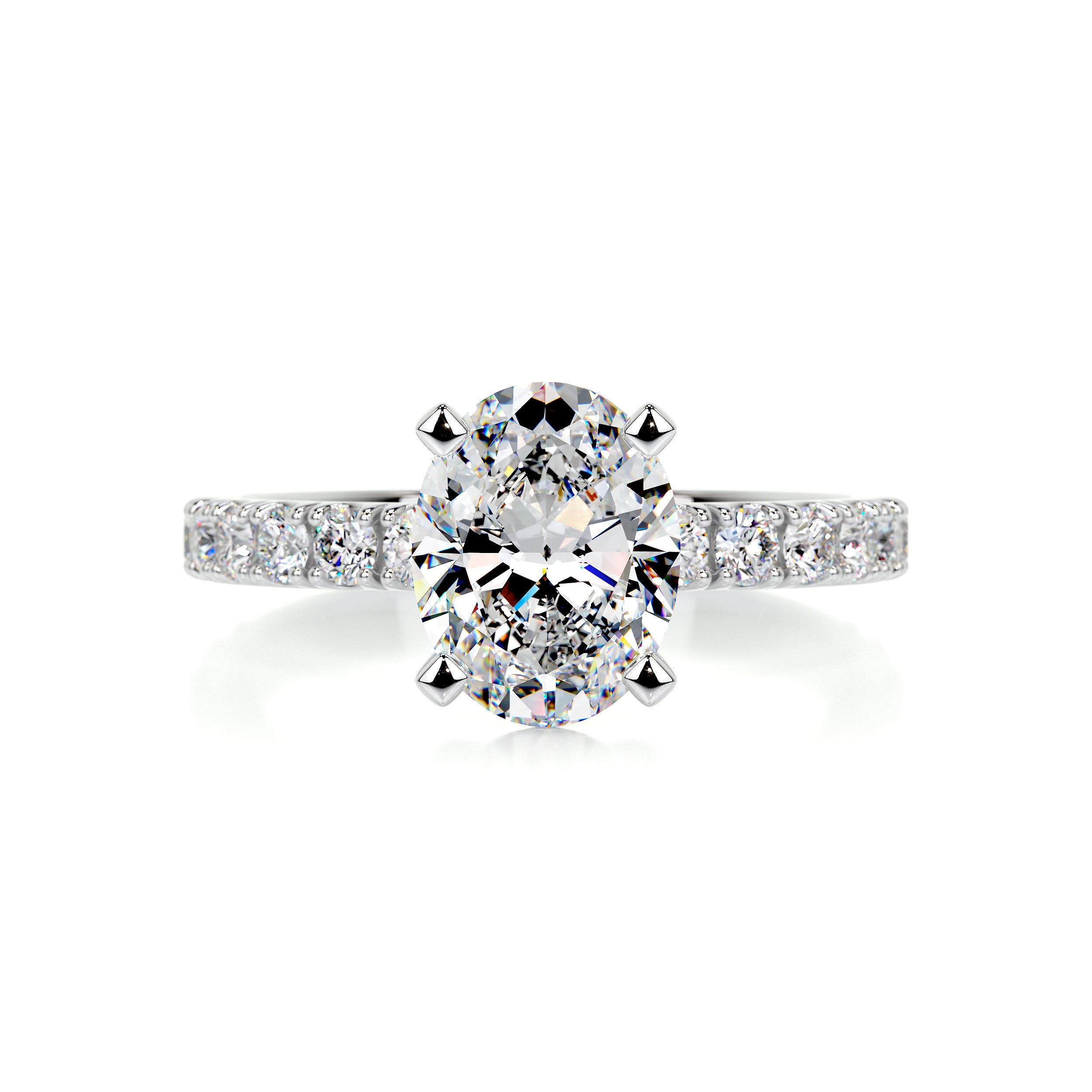Alison Moissanite & Diamond Ring -18K White Gold、mySite、hinf8tx79