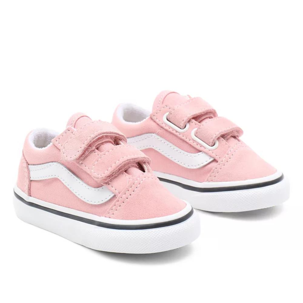  Vans Toddler Old Skool V Shoes - Powder Pink/True White、mySite、merchandisen