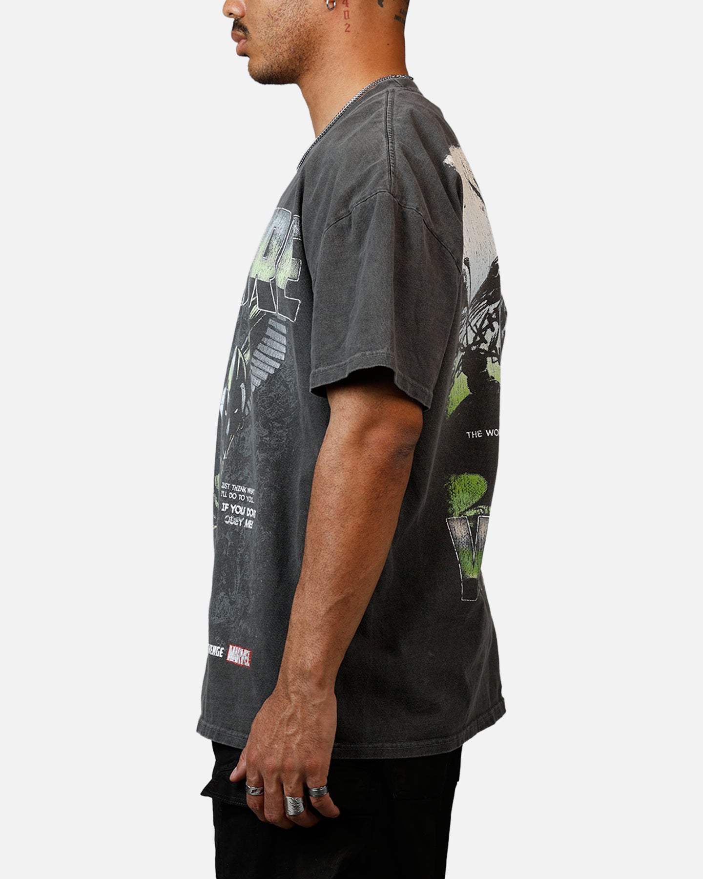 Goat Crew Marvel Villians Vulture Heavy T-Shirt Black Wash、mySite、zt4zffjzw