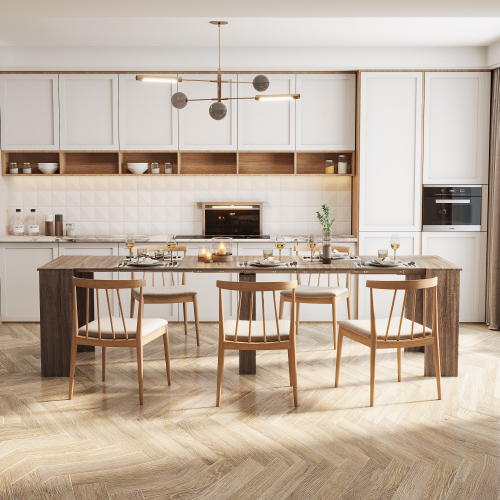 Multifunctional extendable console table、、casual