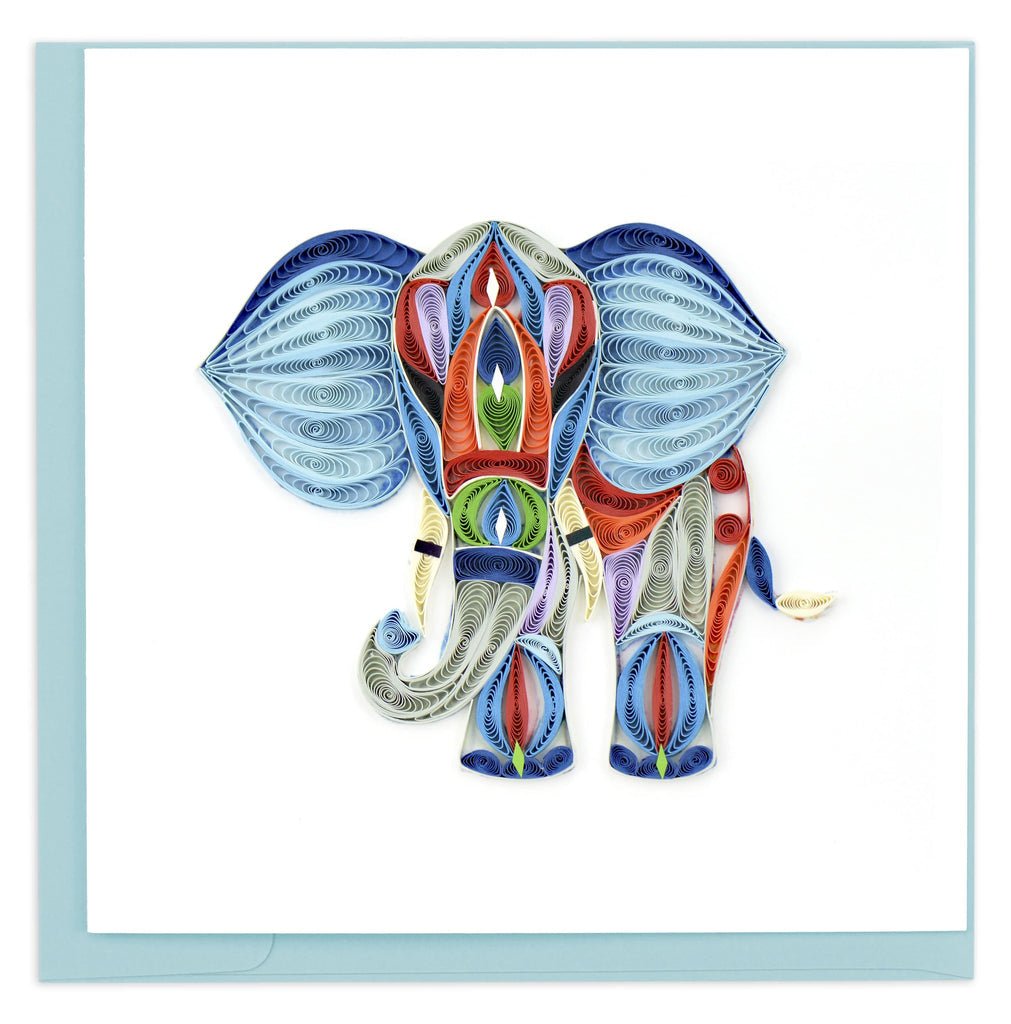 Elephant Abstract Quilling Card、mySite、elrpsem3k