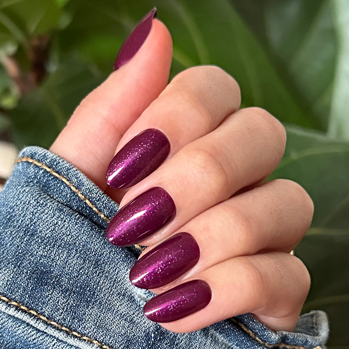 Plaza Shimmer | Medium | Oval - Tab Press-On、mySite、solidvoid