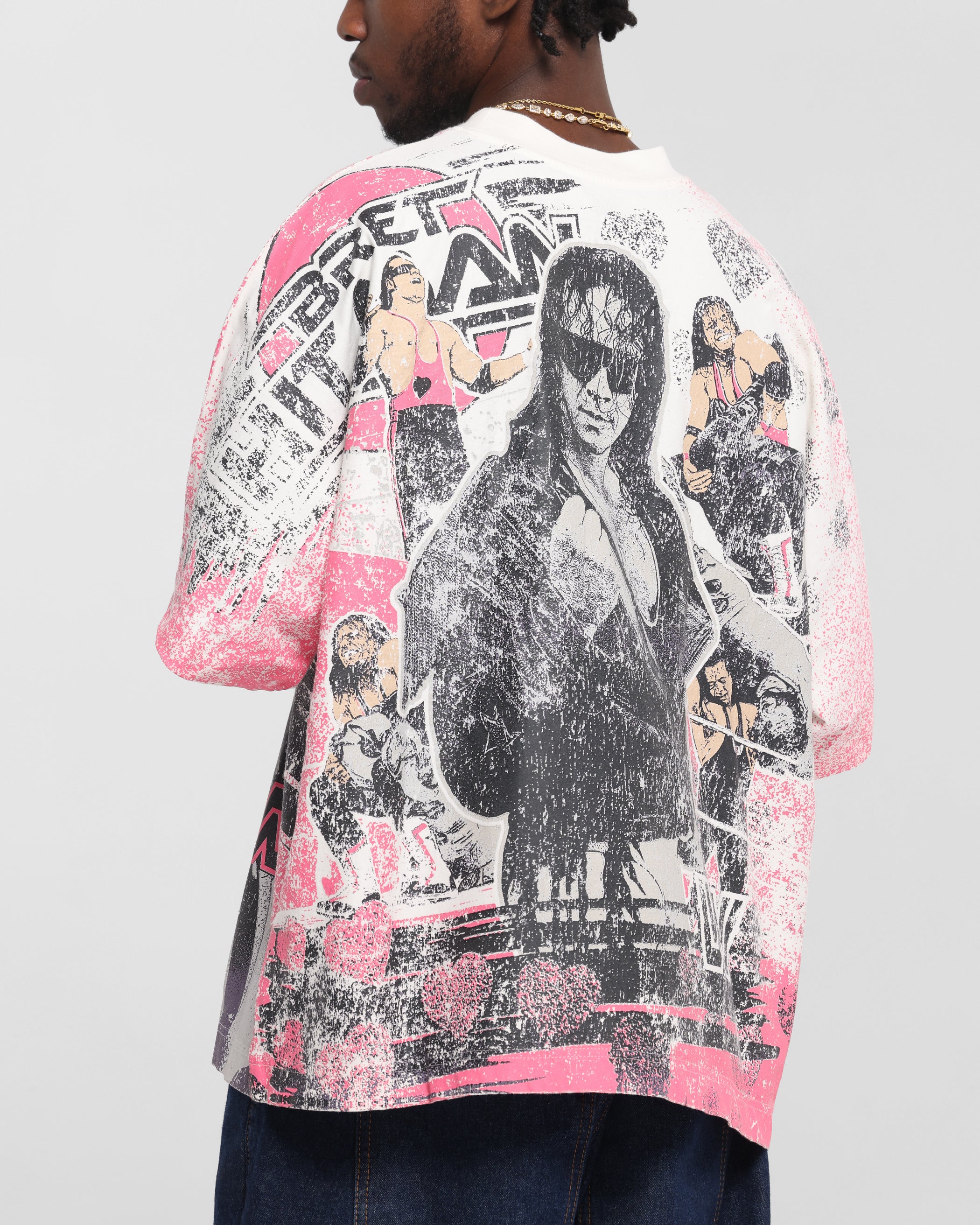 Culture Kings X WWE Bret 'The Hit Man' Hart All Over Print T-Shirt White、mySite、zt4zffjzw