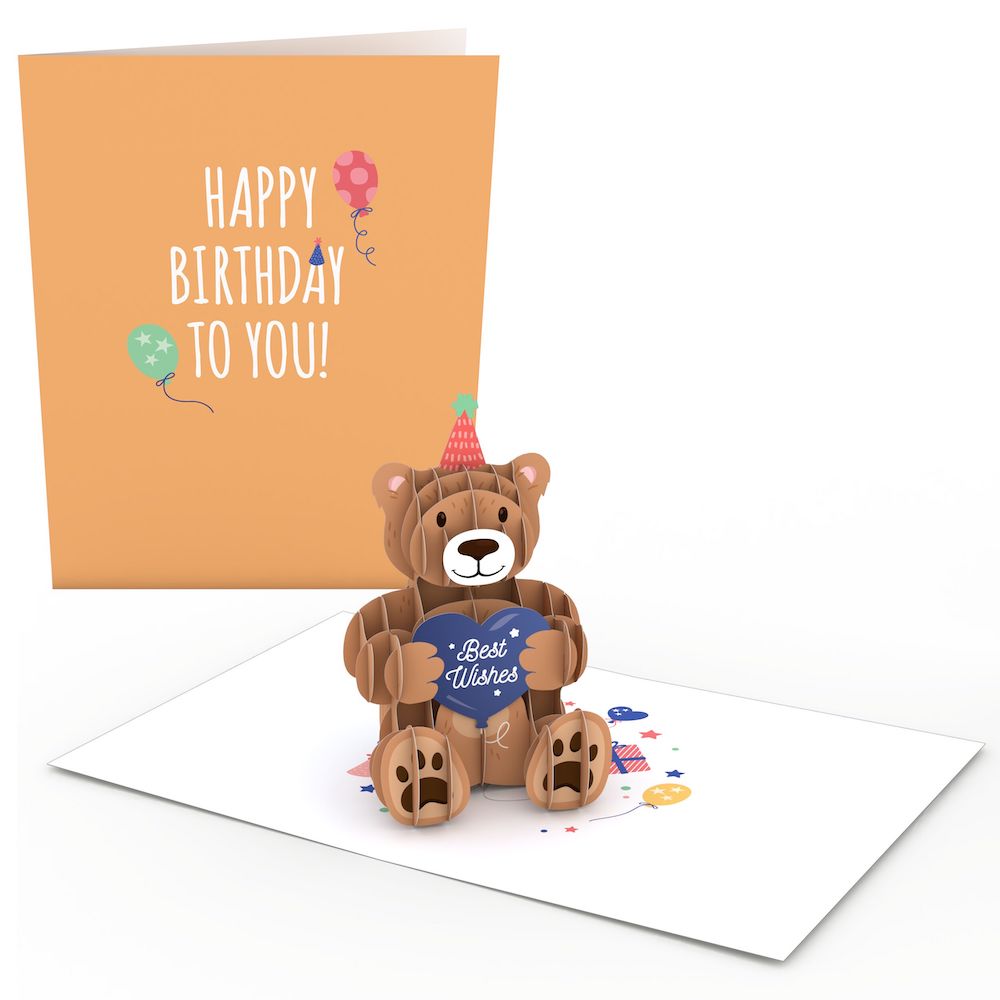 Happy Birthday Bear: Paperpop® Card、mySite、solidvoid