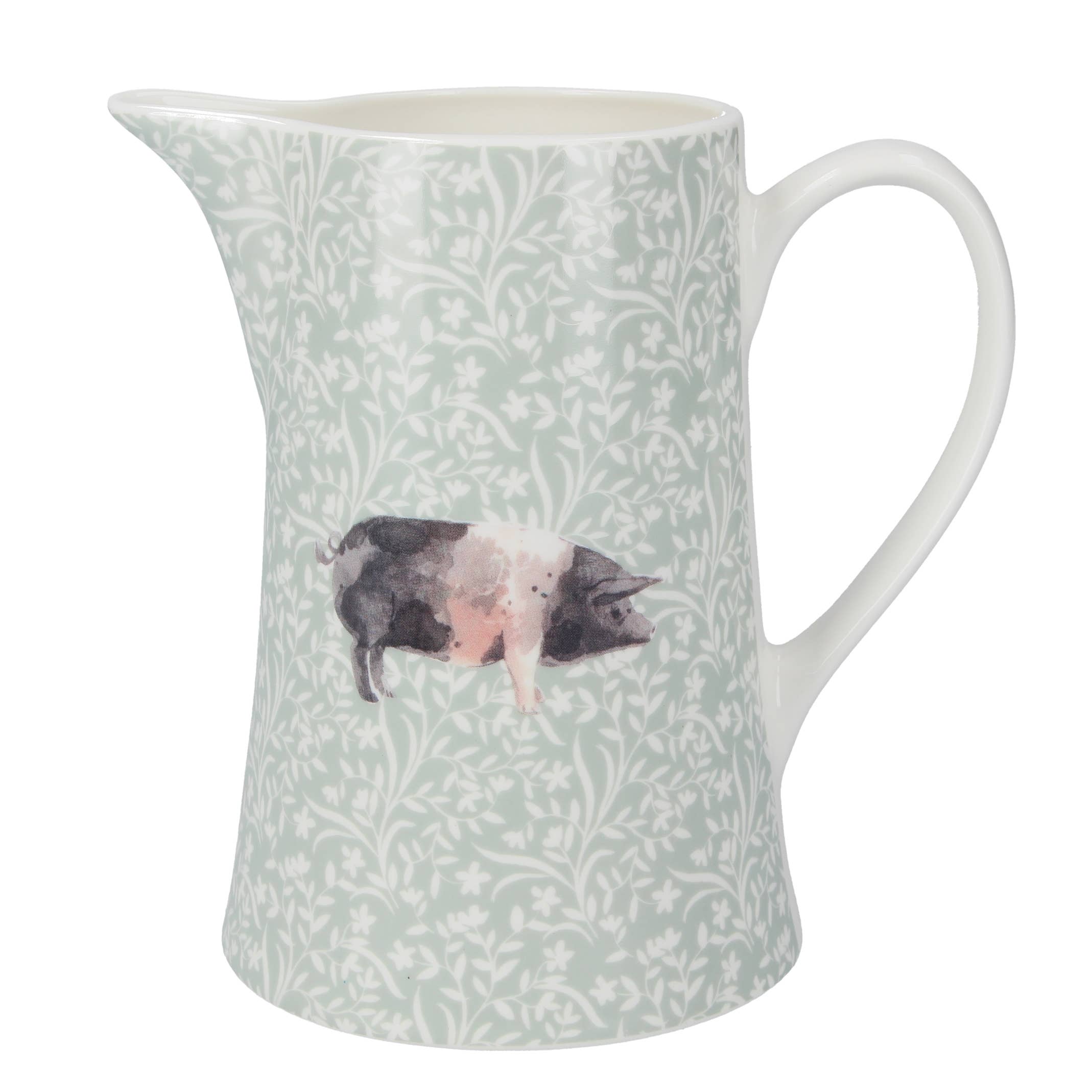 Ceramic Jug with Black and White Pig、mySite、g9winljtr