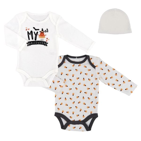 My First Halloween 3 piece Long sleeve Bodysuit/Hat、mySite、g9winljtr