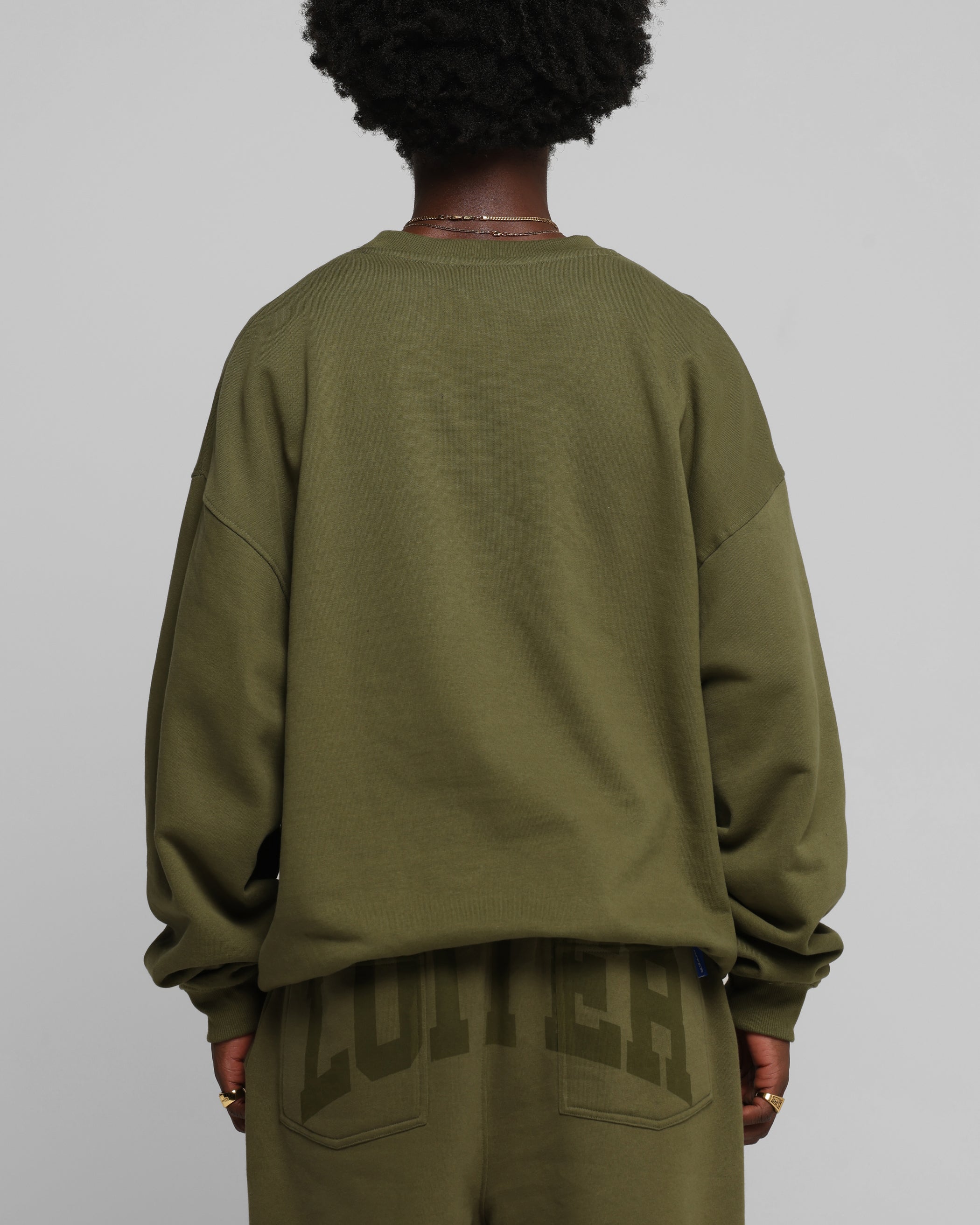 Loiter Arch Premium Crewneck Khaki、mySite、zt4zffjzw