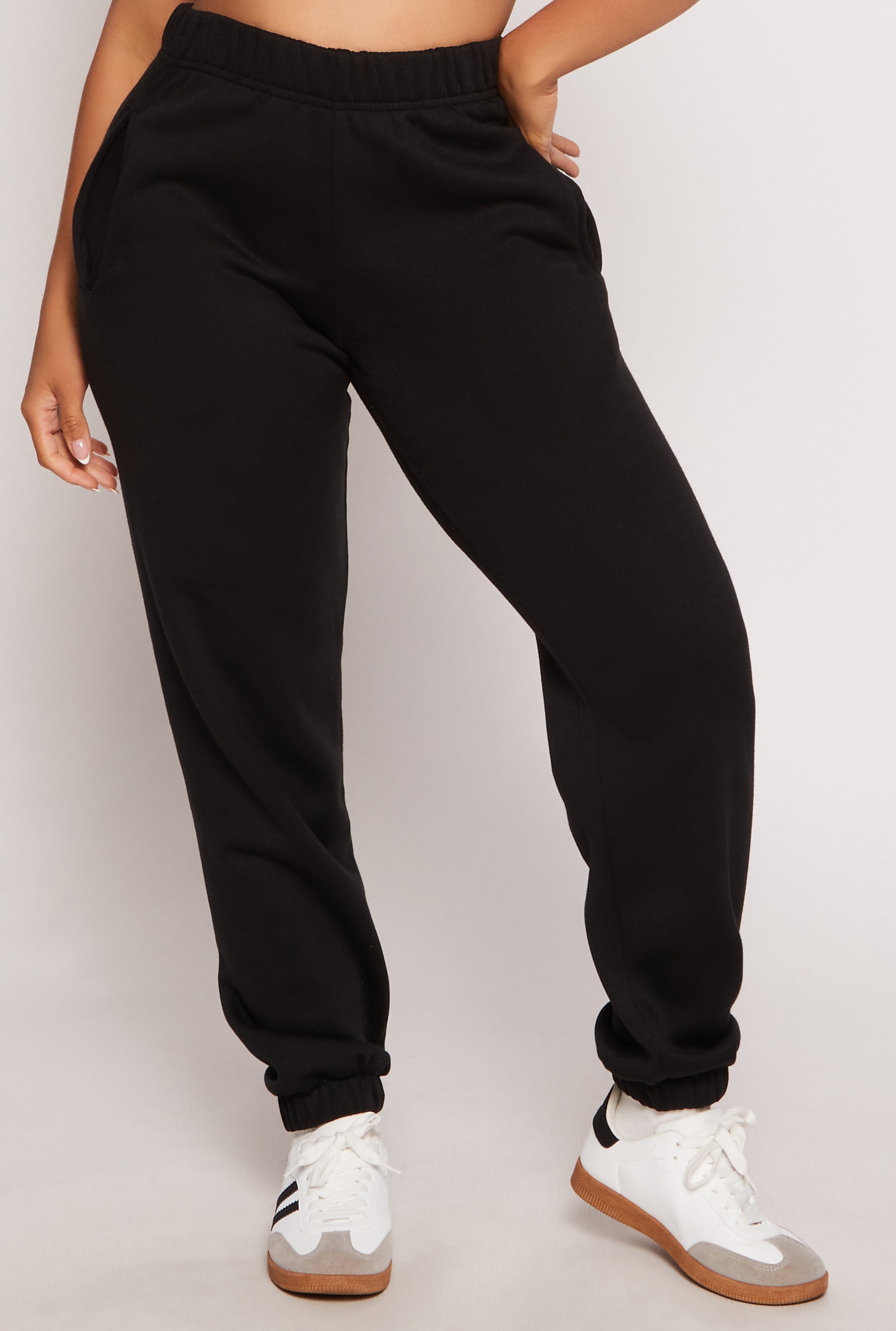 Basic Fleece High Waisted Joggers、mySite、camillekostekn