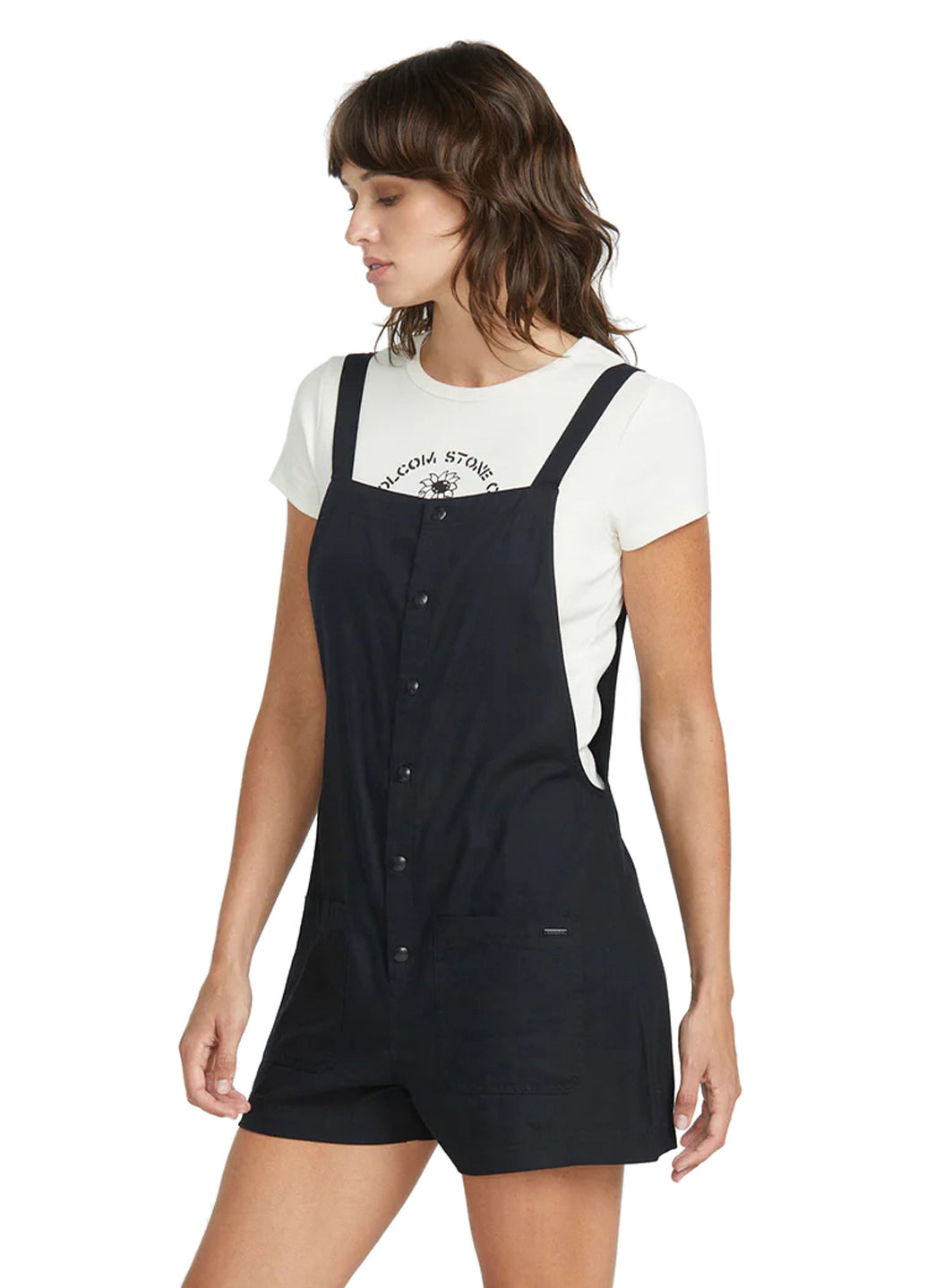 Volcom Women's Solid Stone Strut Romper、mySite、noshort