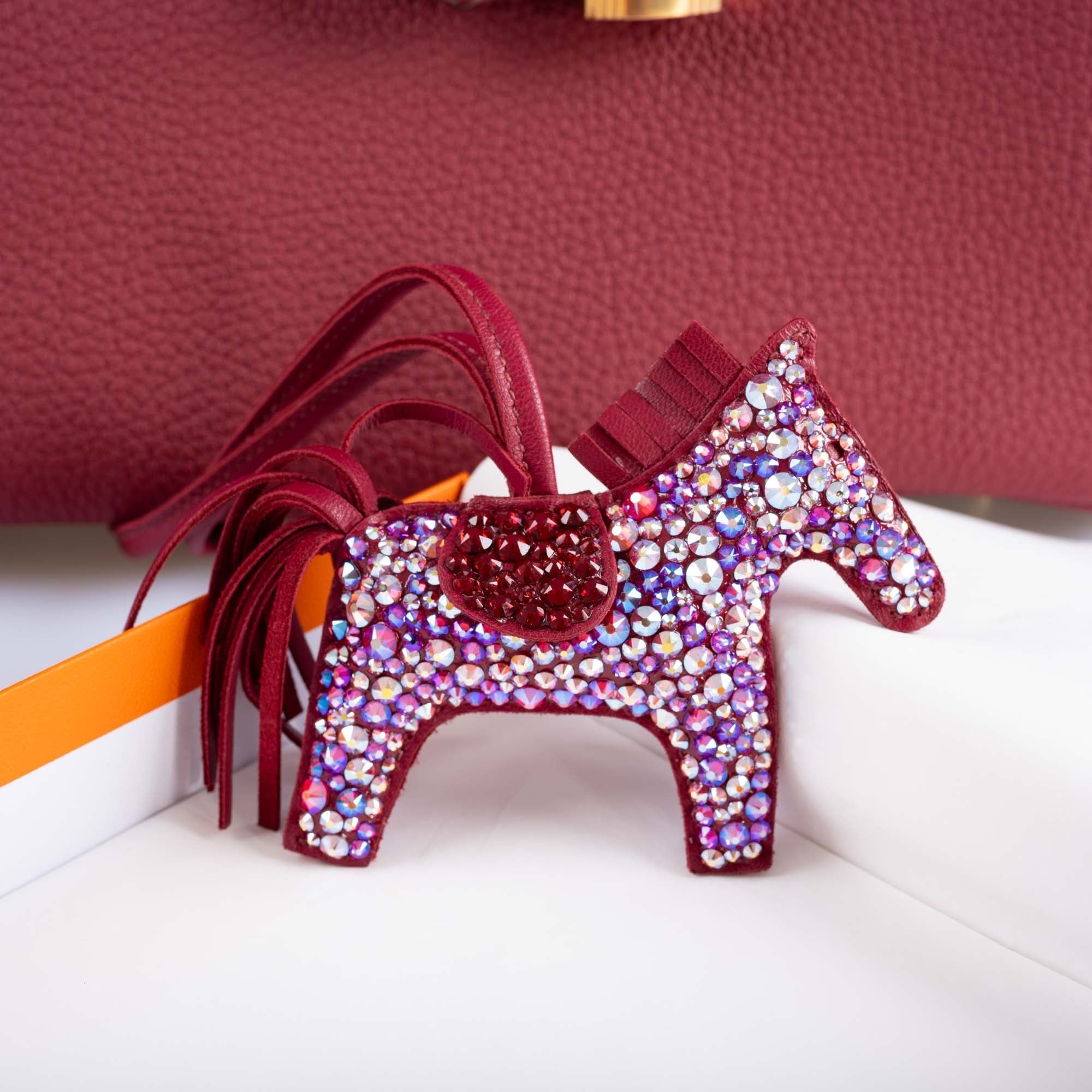 Hermès Rodeo Rubis Bag Charm Custom Swarovski PM、mySite、garminoutage.com
