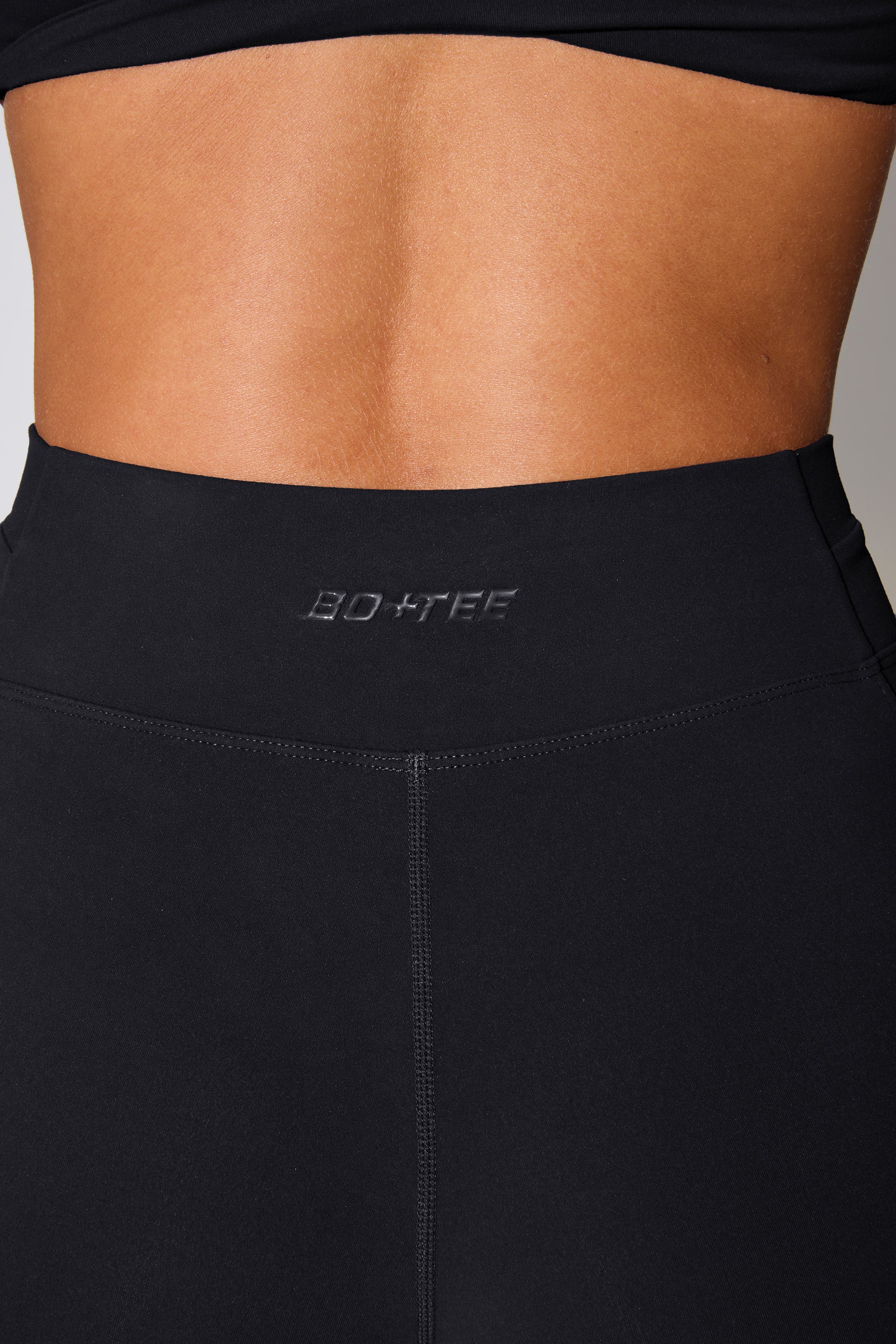 Twist Waist Flare Leggings in Black、mySite、solidvoid