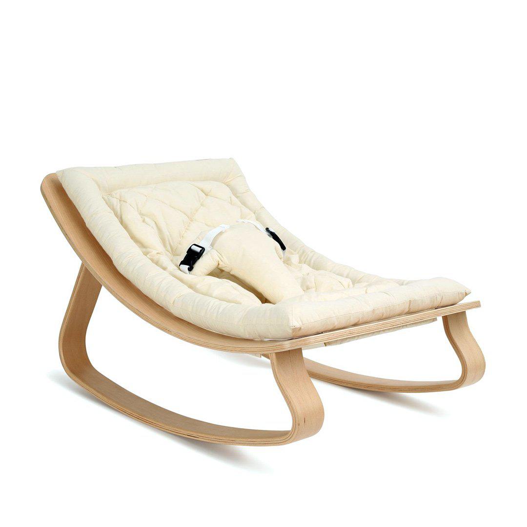  Charlie Crane LEVO Baby Rocker Cushion - Organic Cream、mySite、merchandisen