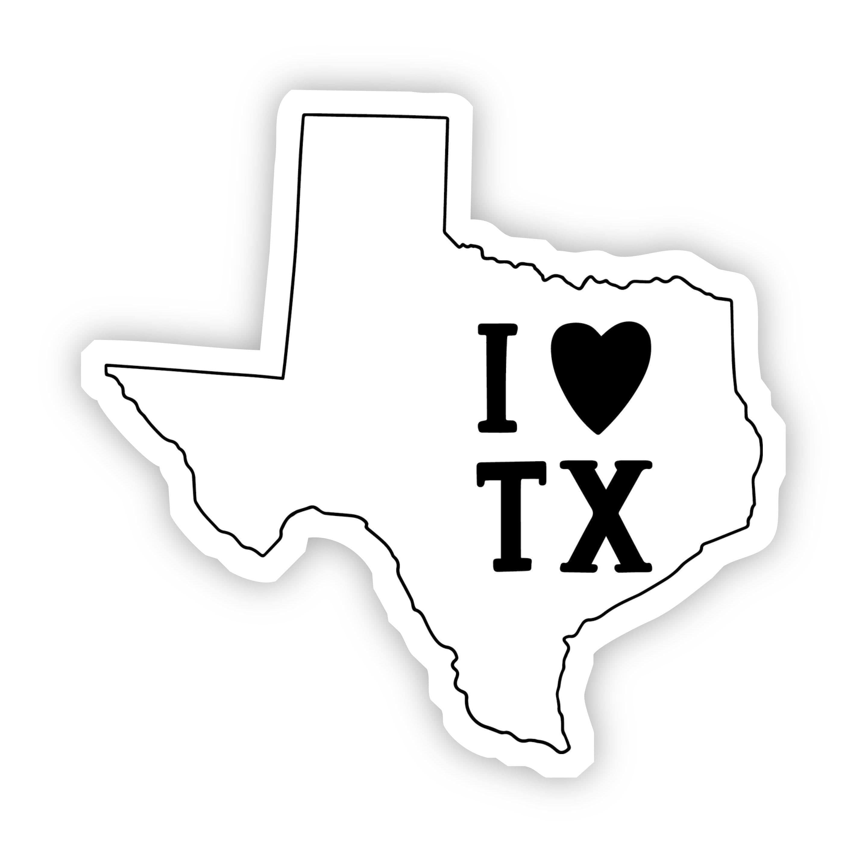  I Love Texas Sticker、mySite、elrpsem3k