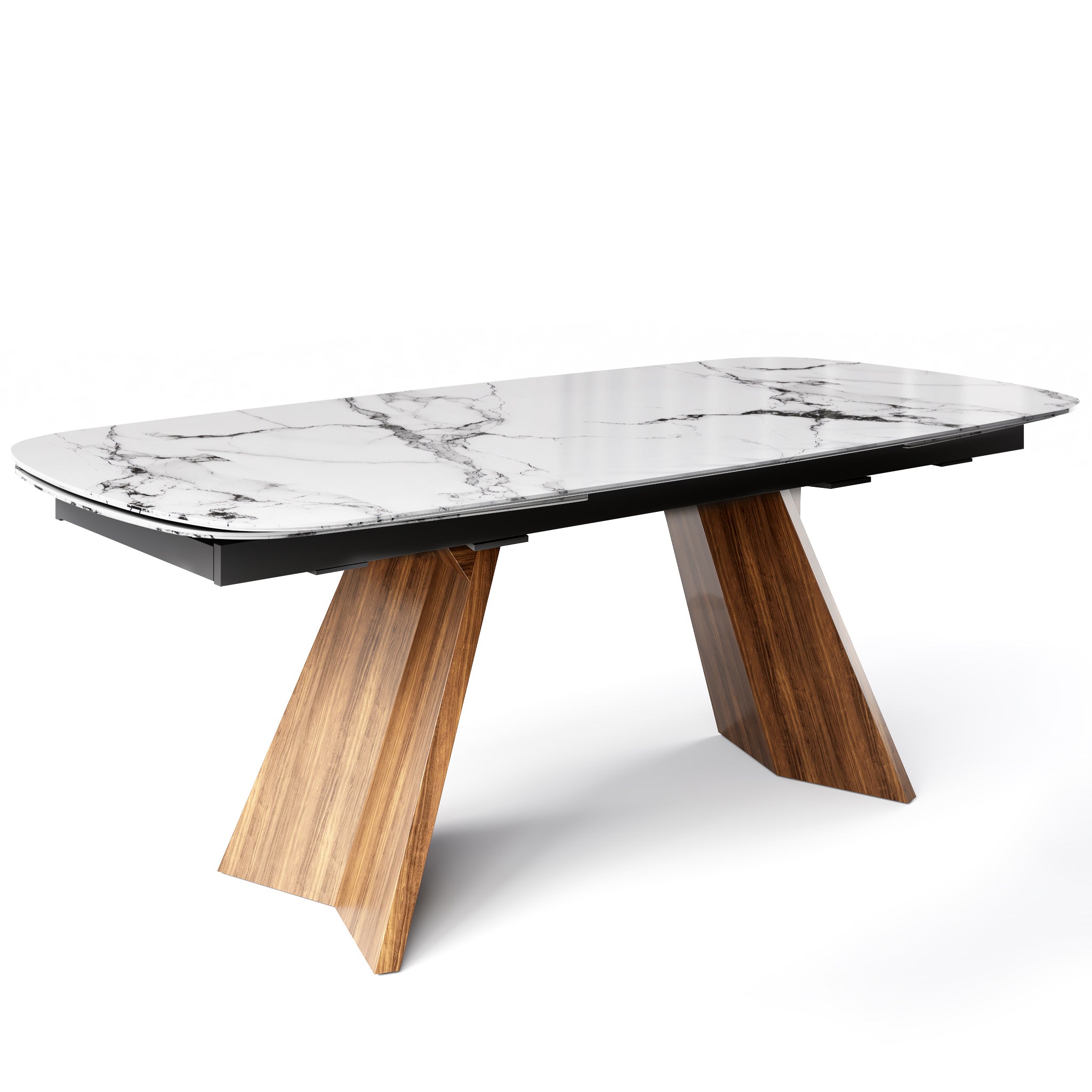  Icaro Extendable Dining Table with Marble and Ceramic Top Options、mySite、sugarbowlscore