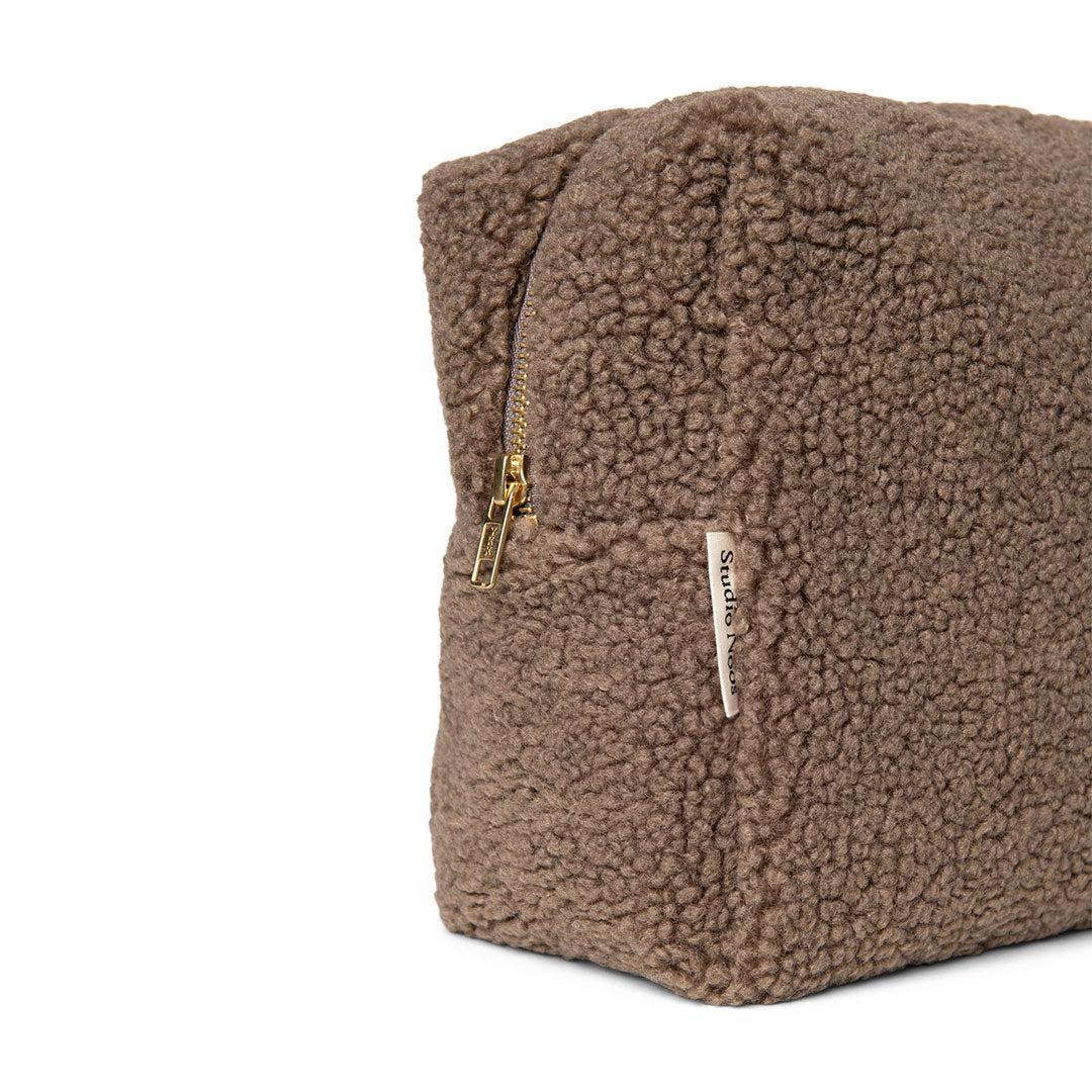  Studio Noos Brown Teddy Toiletry Bag - Brown、mySite、merchandisen