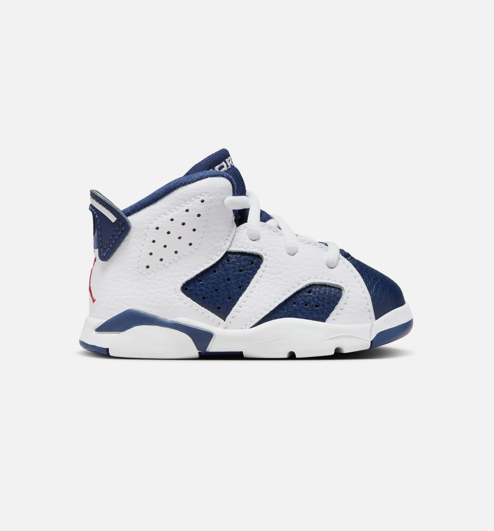 Air Jordan 6 Retro White and Midnight Navy Infant Toddler Lifestyle Shoe - White/Varsity Red/Midnight Navy、mySite、dreamappss