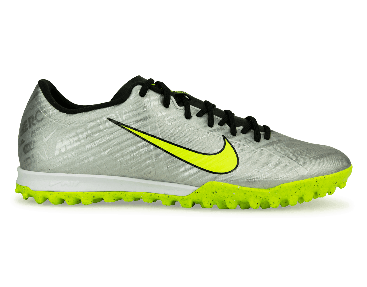 Nike Men's Zoom Mercurial Vapor 15 Academy XXV TF Silver/Volt、mySite、noshort