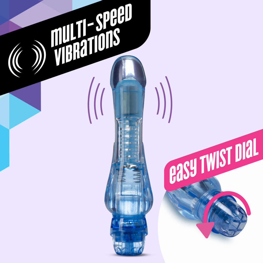 Naturally Yours By Blush® | Calypso Blue 6.75-Inch Vibrator、mySite、bottomscart