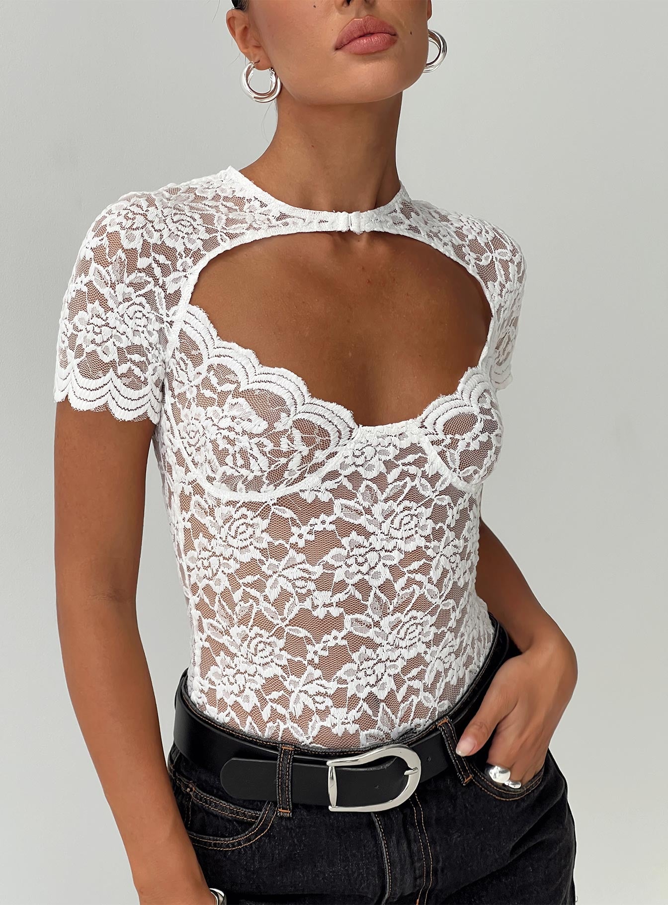 Giallo Bodysuit White、mySite、solidvoid