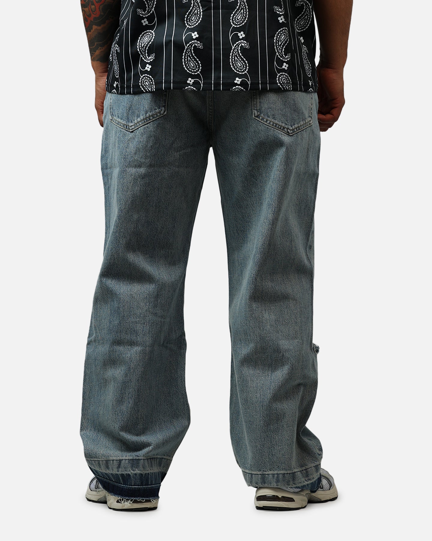 Bravest Baggy Denim Jeans Light Blue Wash、mySite、zt4zffjzw