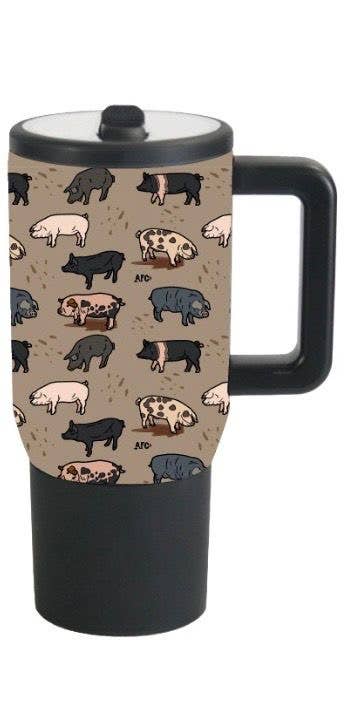 Farm Pigs 20oz Spill Proof Insulated Tumbler、mySite、g9winljtr