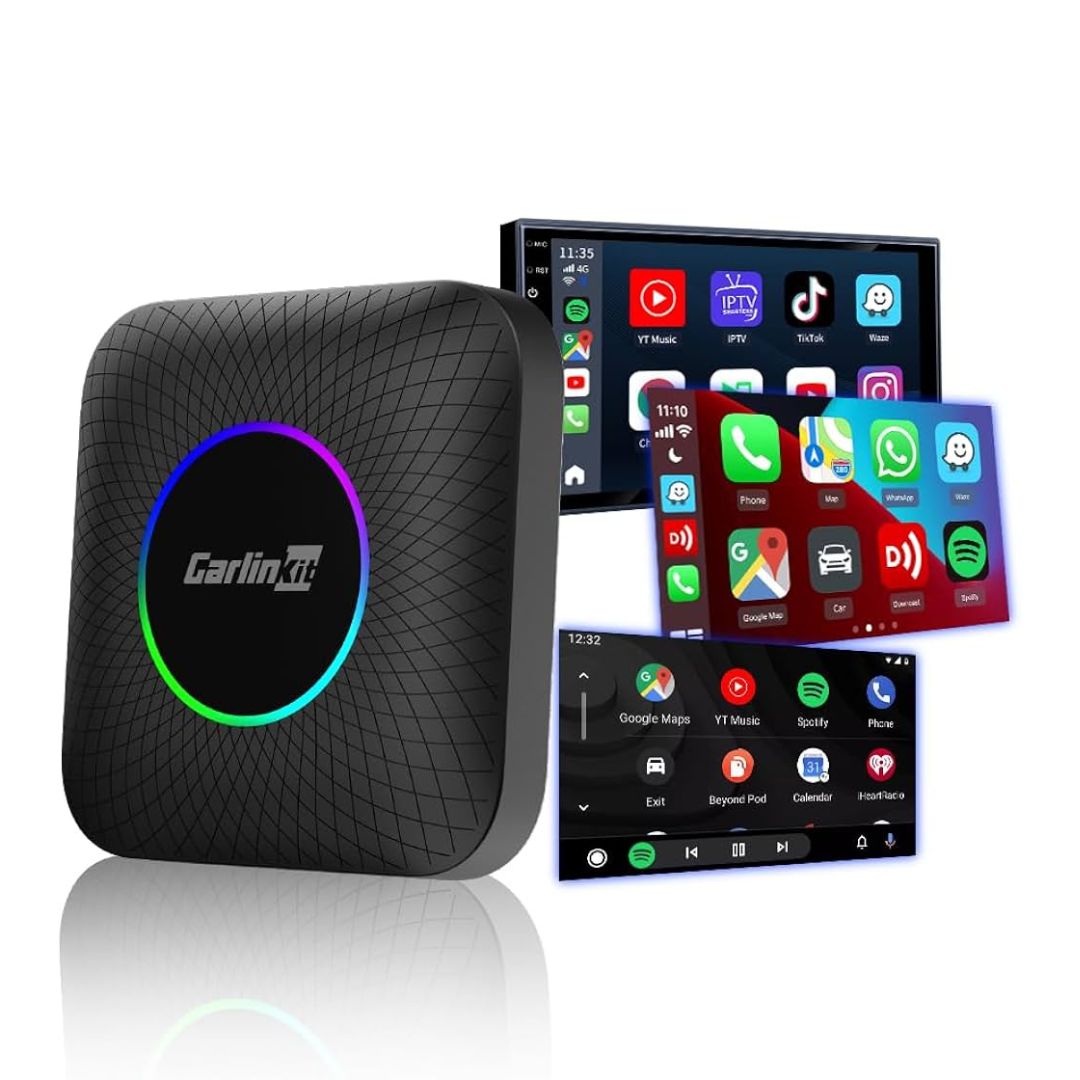 CarlinKit Adaptador Tbox Max Wireless para CarPlay e Android Auto、mySite、fannypackpong