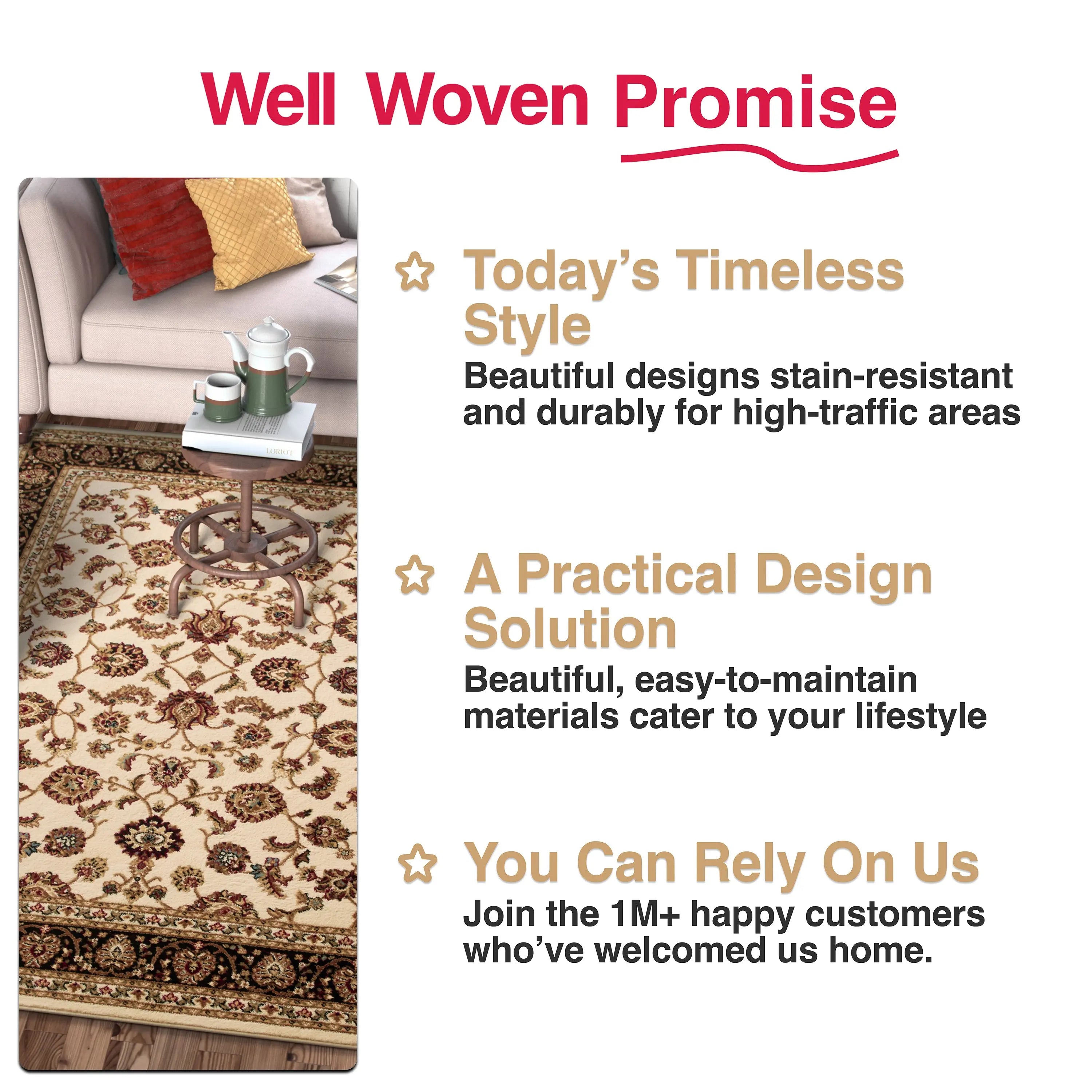 Sarouk Ivory Traditional Rug、mySite、gigharbornorthrealestate