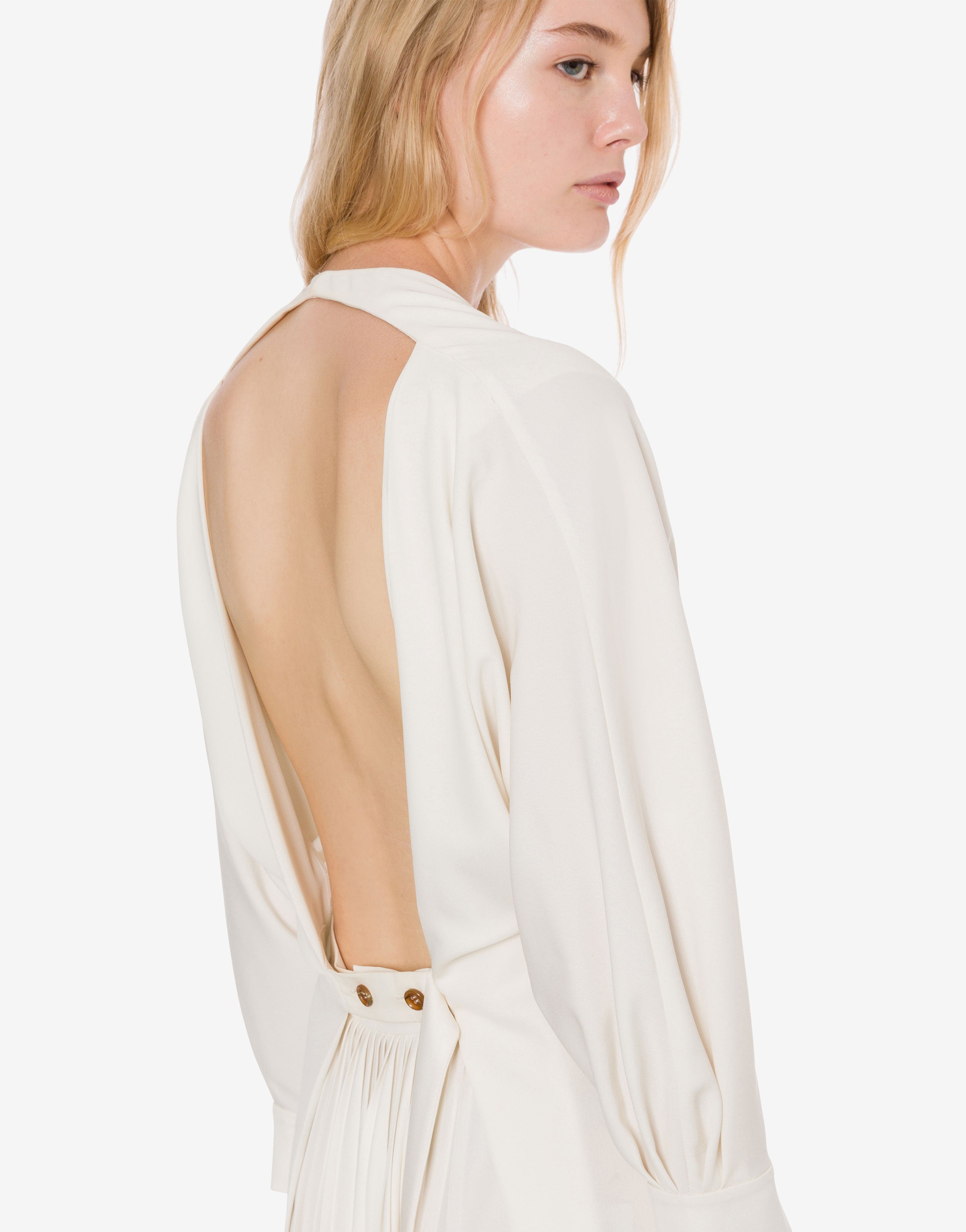 Abito lungo in crêpe fluido、mySite、aoinhome