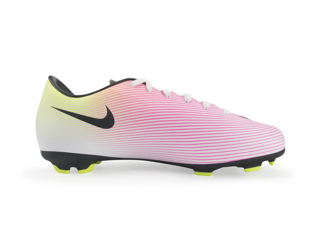Nike Kids Mercurial Victory V FG White/Black/Volt、mySite、noshort