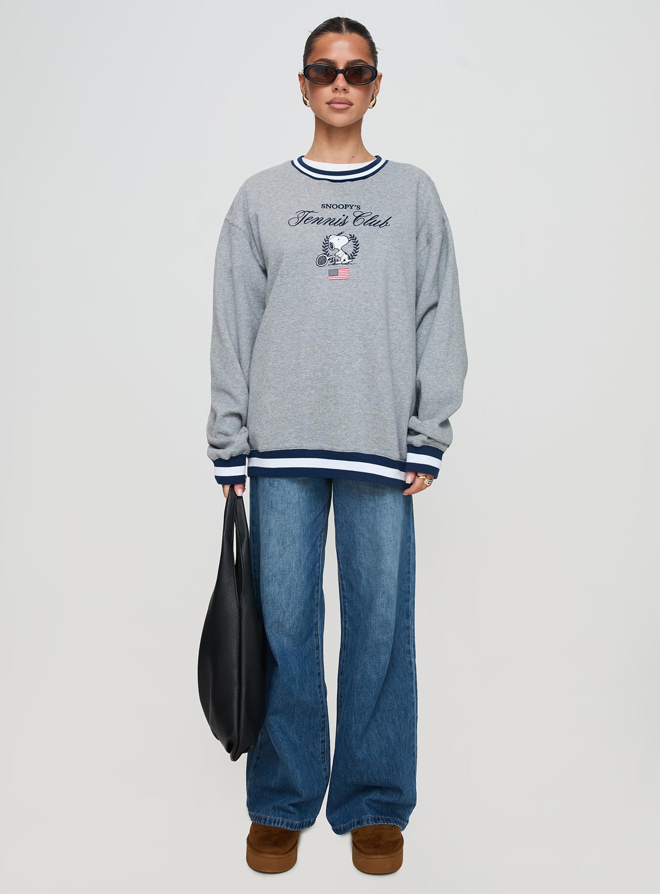 Snoopy Tennis Club Sweater Grey、mySite、solidvoid