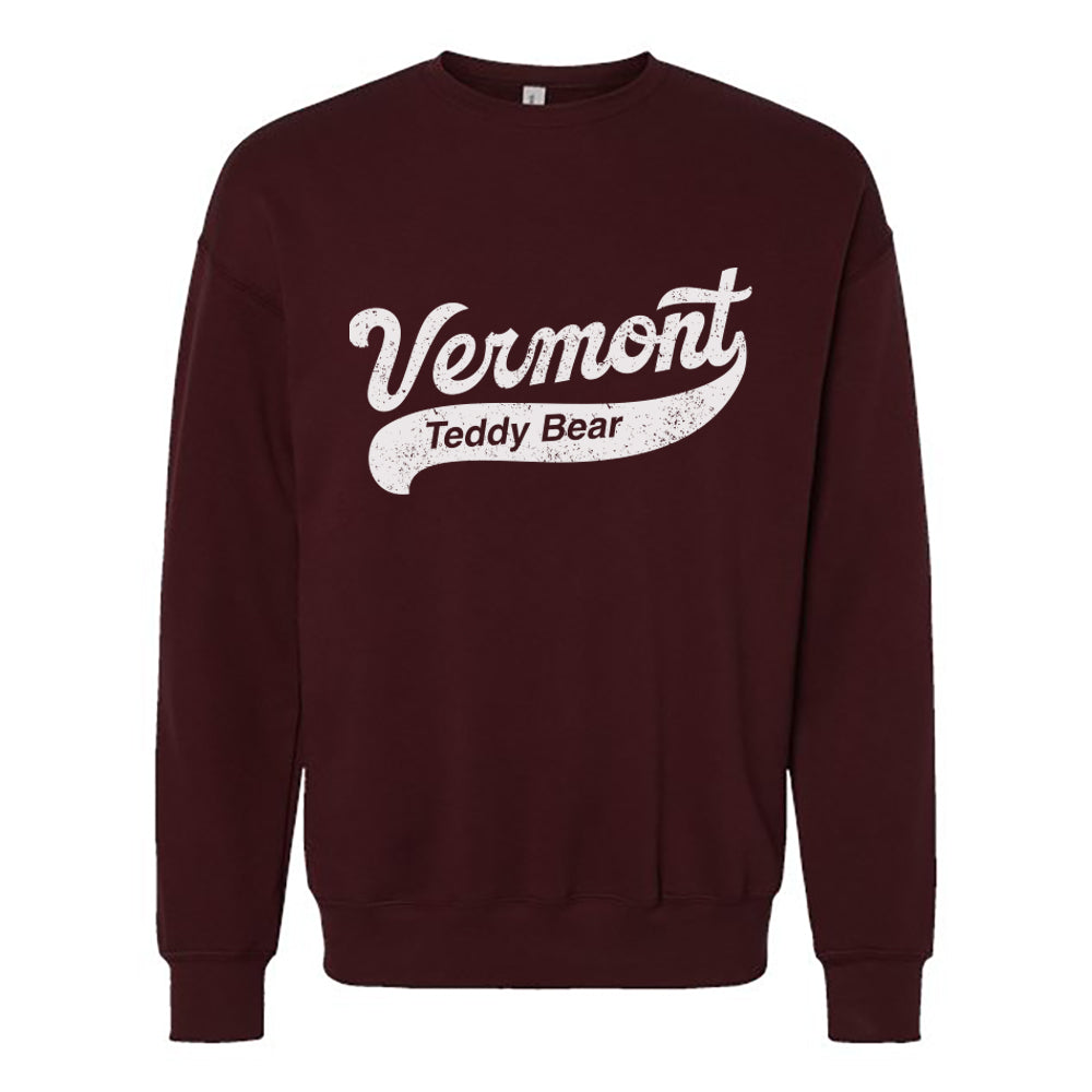 Vintage Vermont Crewneck Sweatshirt, Burgundy、mySite、pszhyizbm