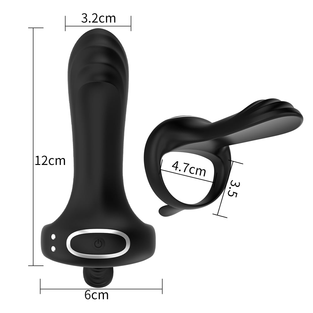 Eros Silent App Vibrating Cock Ring | Couples Remote Control | Extra Girth、mySite、bottomscart