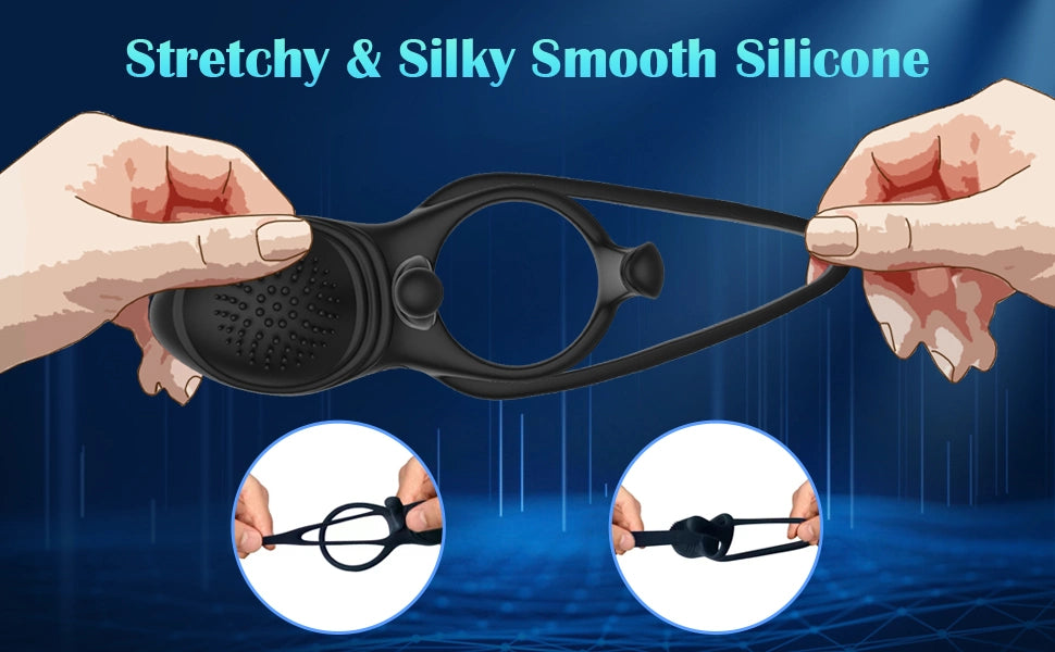 Couples Double Perfect Fit | Vibrating Cock Ring | Clitoral Stimulation、mySite、bottomscart