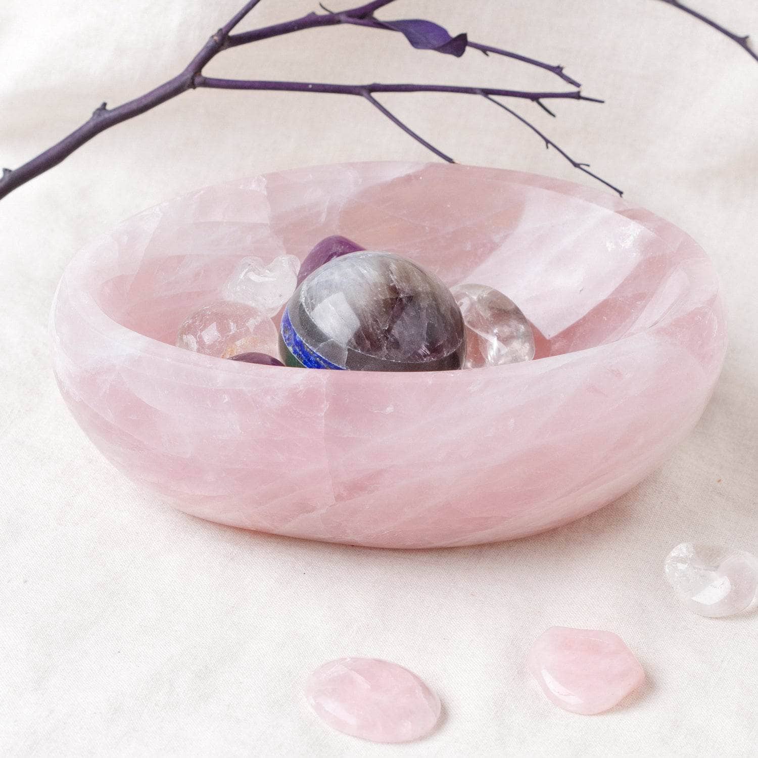 Rose Quartz Crystal Bowls- 1 of a Kind、mySite、hinf8tx79