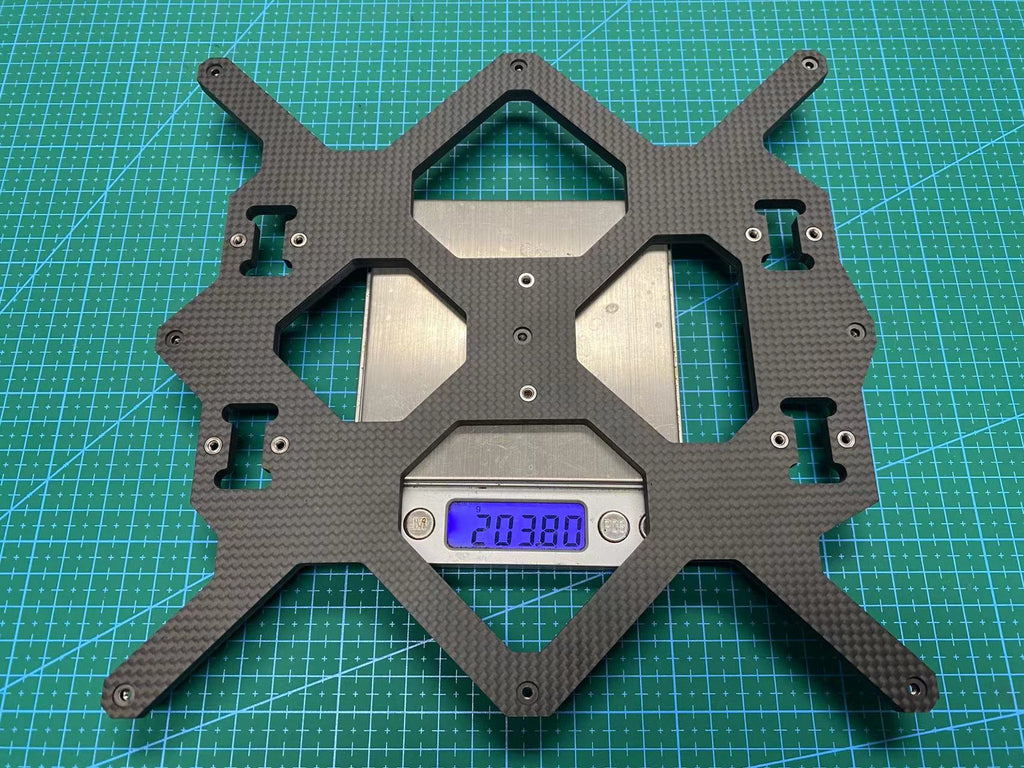 Carbon fiber bed mount weight